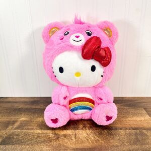 Care Bears Hello Kitty Dressed As Cheer Bear Soft, 8" Fun-Size Plush